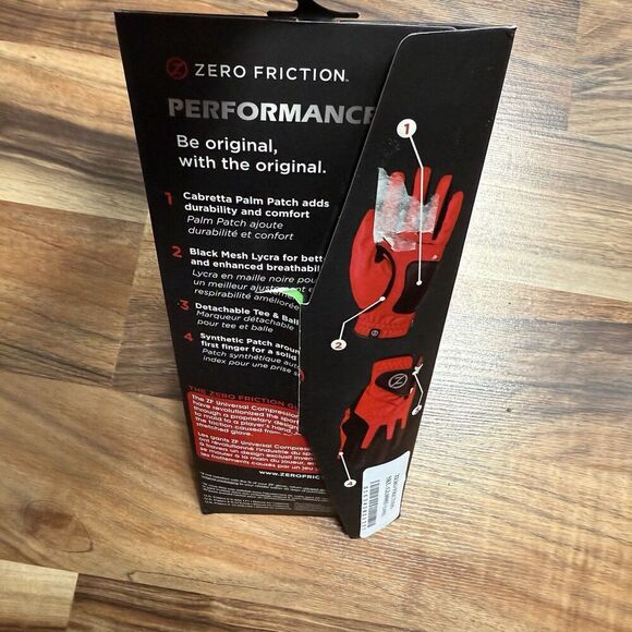 Zero Friction Performance Compression Fit Golf Glove One Size Men’s Left Green - Picture 3 of 3